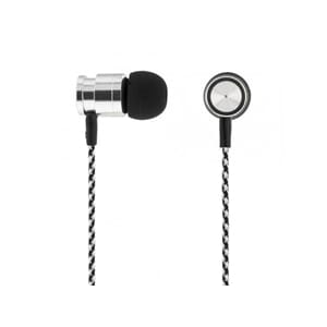 STREETZ in-ear øreplugger med stoffkledd kabel, 1,2m kabel,