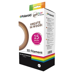 Polaroid 3D Wood Filament (box of 15 reels)