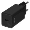 USB wall charger, 1x USB-C PD, 18 W, black