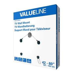 Veggfeste for TV, 42-60" / 107-152 cm, 25 kg