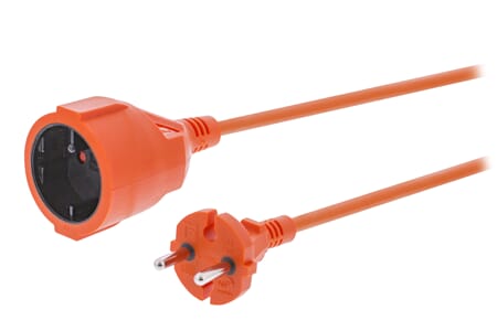 Strømskjøtekabel H05VV-F 2X1.5 Oransje